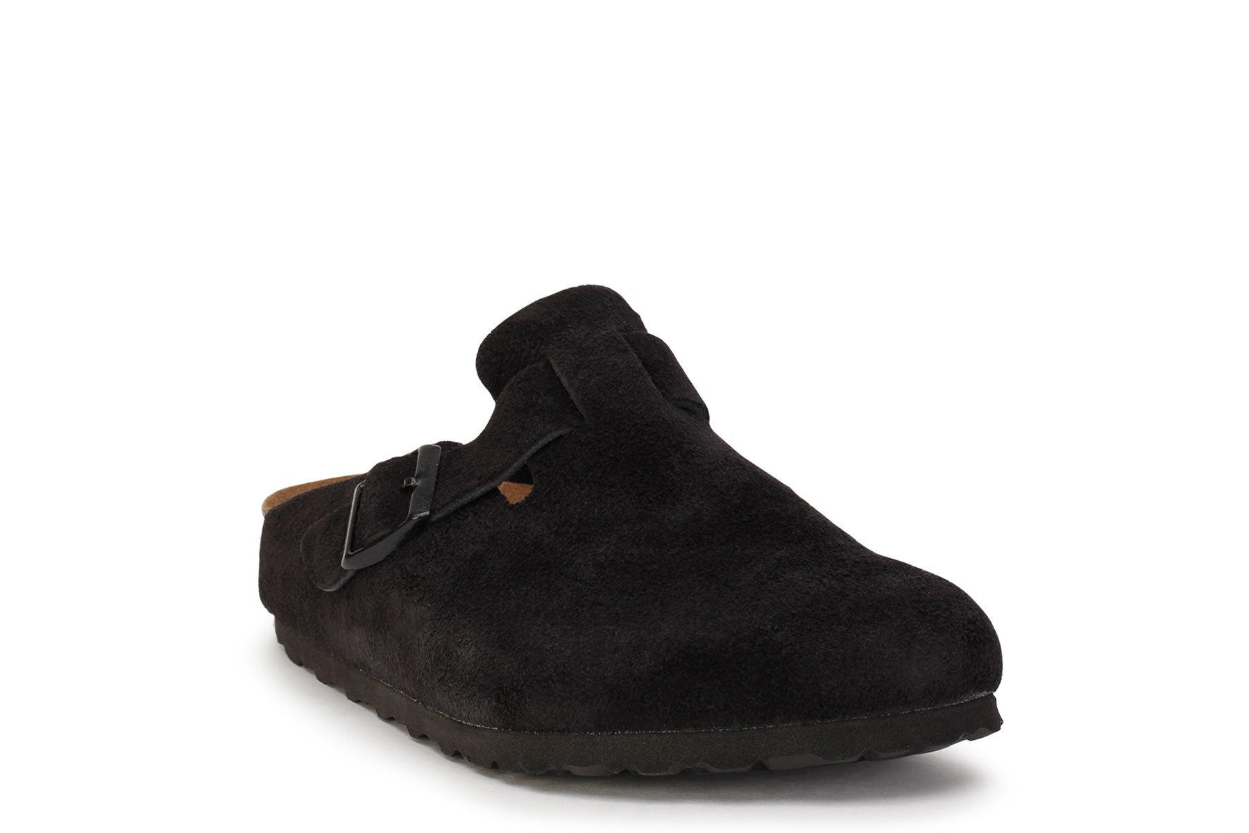 Birkenstock Boston Soft Footbed Black Suede 46