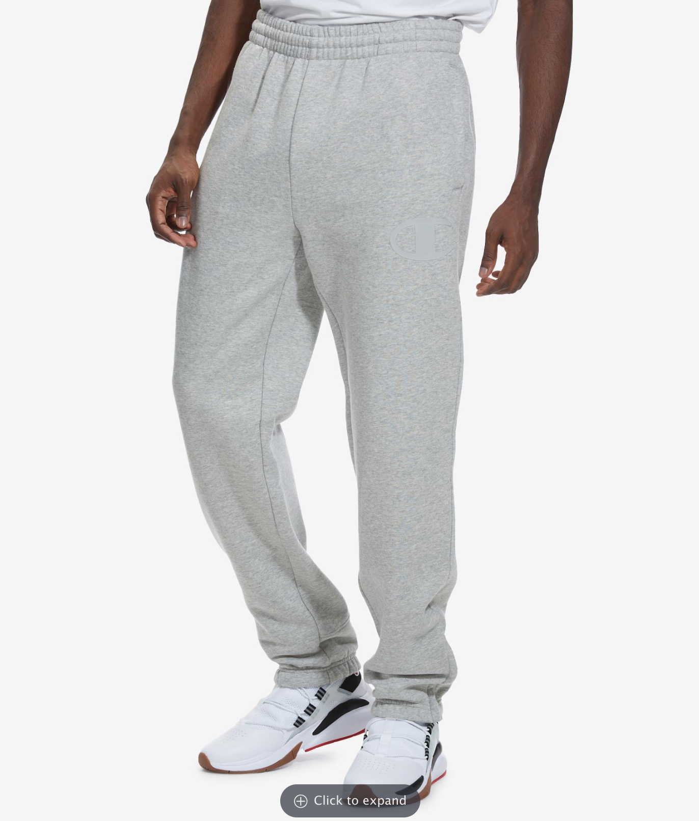 Champion Men s Super Fleece 2.0 Pant Big C XL Oxford Gray