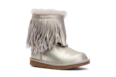 Kids Classic Short Fringe Boots