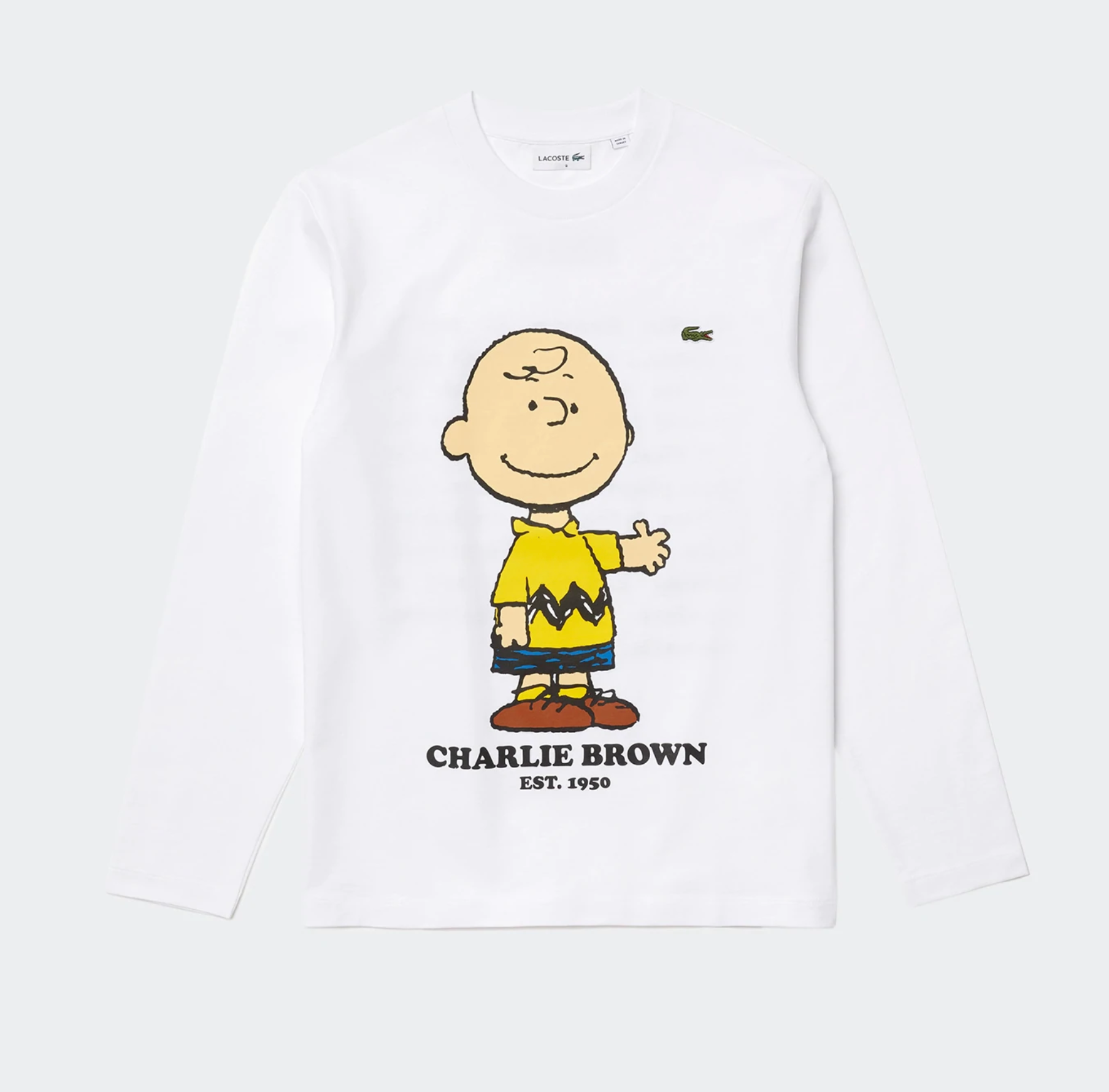 støbt skandale Charles Keasing Lacoste X Peanuts Charlie Brown Organic Cotton T-shirt | MJ Footwear