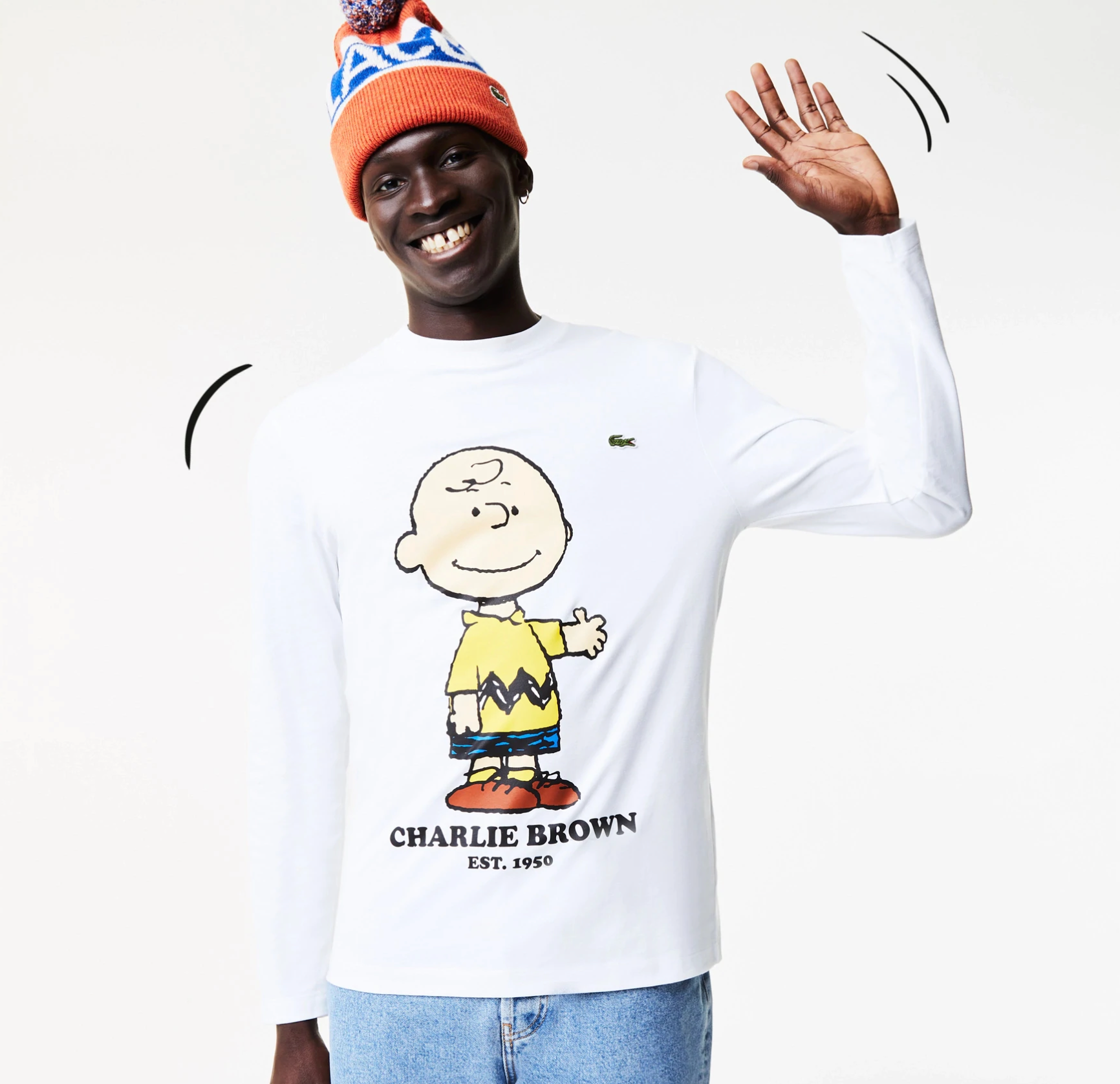 Lacoste X Peanuts Charlie Brown Organic Cotton T-shirt | MJ Footwear