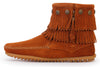 Double Fringe Side Zip Boots FINAL SALE NO REFUND NO EXCEPTION