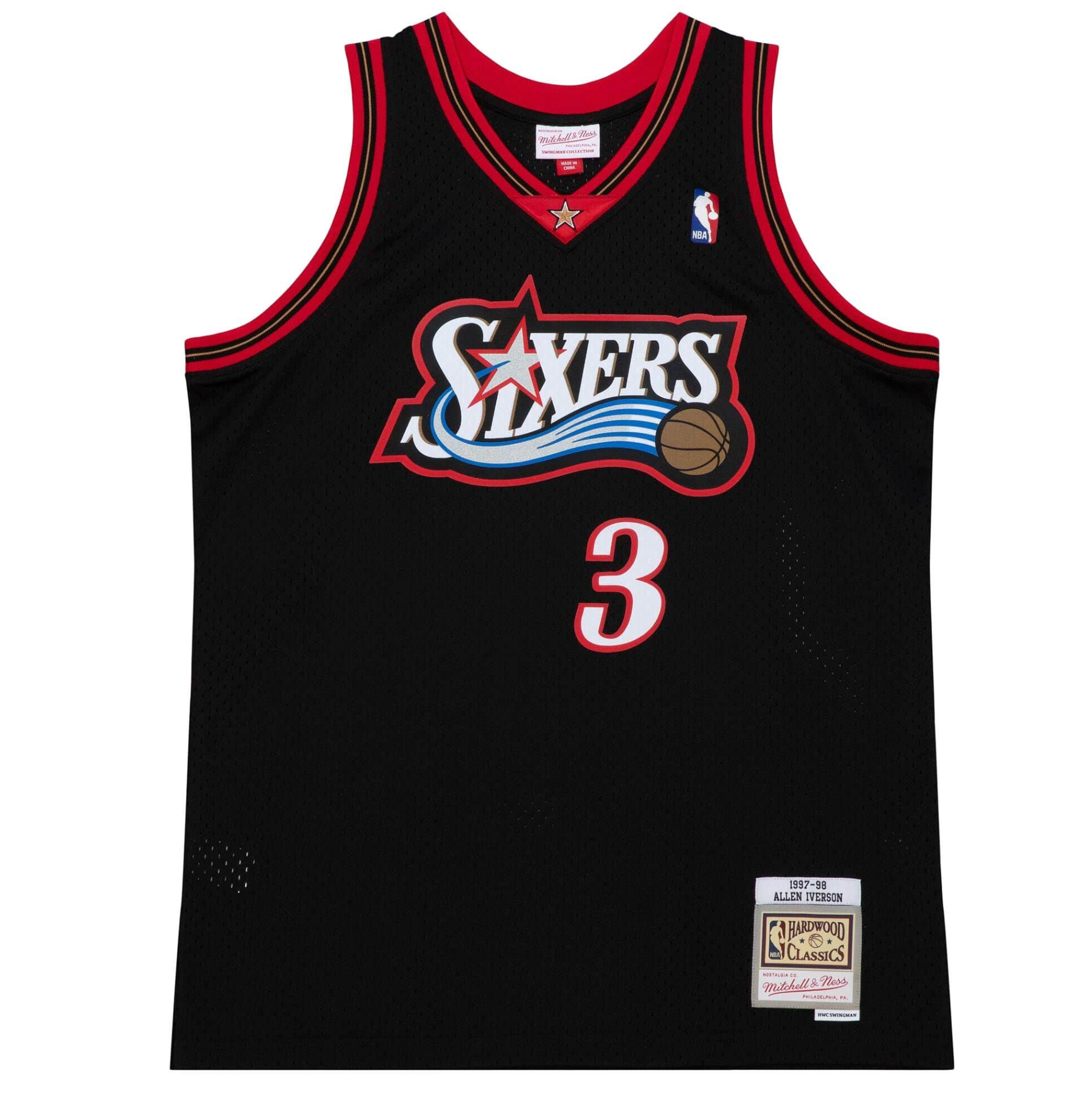 NBA Dark Jersey Philadelphia 76ERS 1997 Allen Iverson
