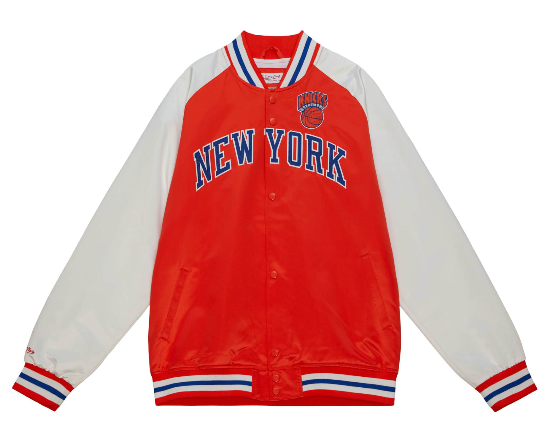 New York Knicks White Satin Jacket - Buy Now