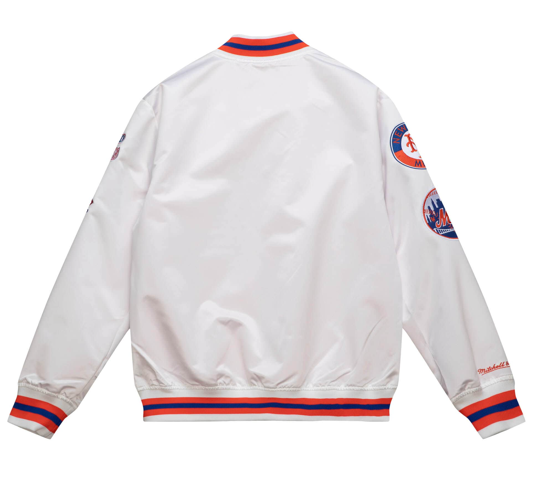 Mitchell & Ness New York Mets City Collection Lightweight Satin Jacket 2XL / White