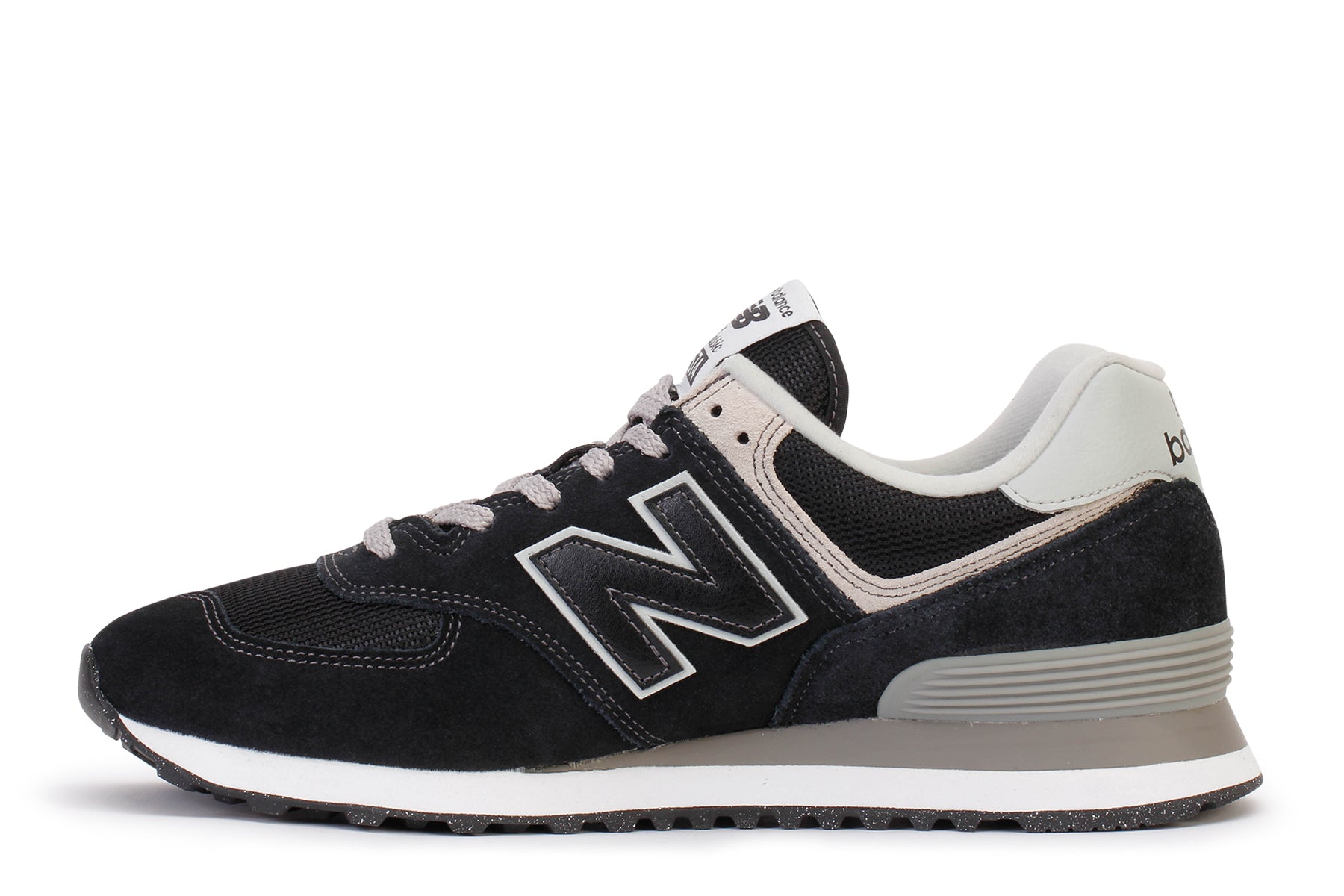 NEW BALANCE 574 SUEDE/MESH CORE COLORS, Black Men's Sneakers