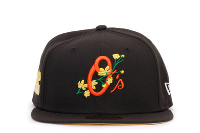 59FIFTY Baltimore Orioles Side Patch Bloom Fitted Hat