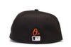 59FIFTY Baltimore Orioles Side Patch Bloom Fitted Hat