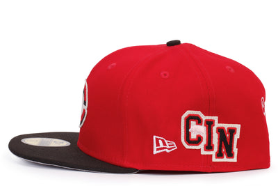 59FIFTY Cincinnati Reds Letterman Fitted Hat