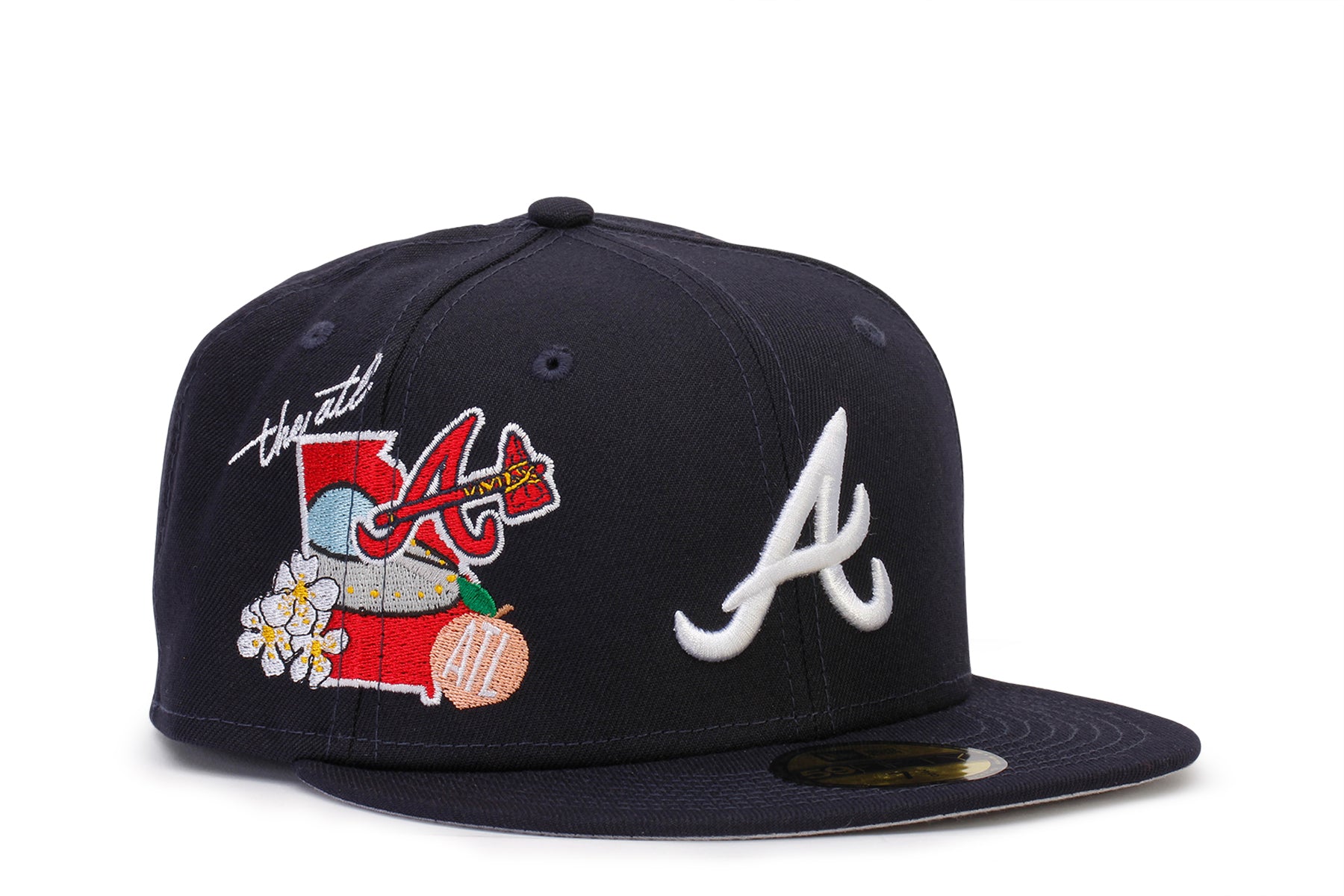 New Era 59FIFTY Atlanta Braves City Cluster Fitted Hat 8 / Blue