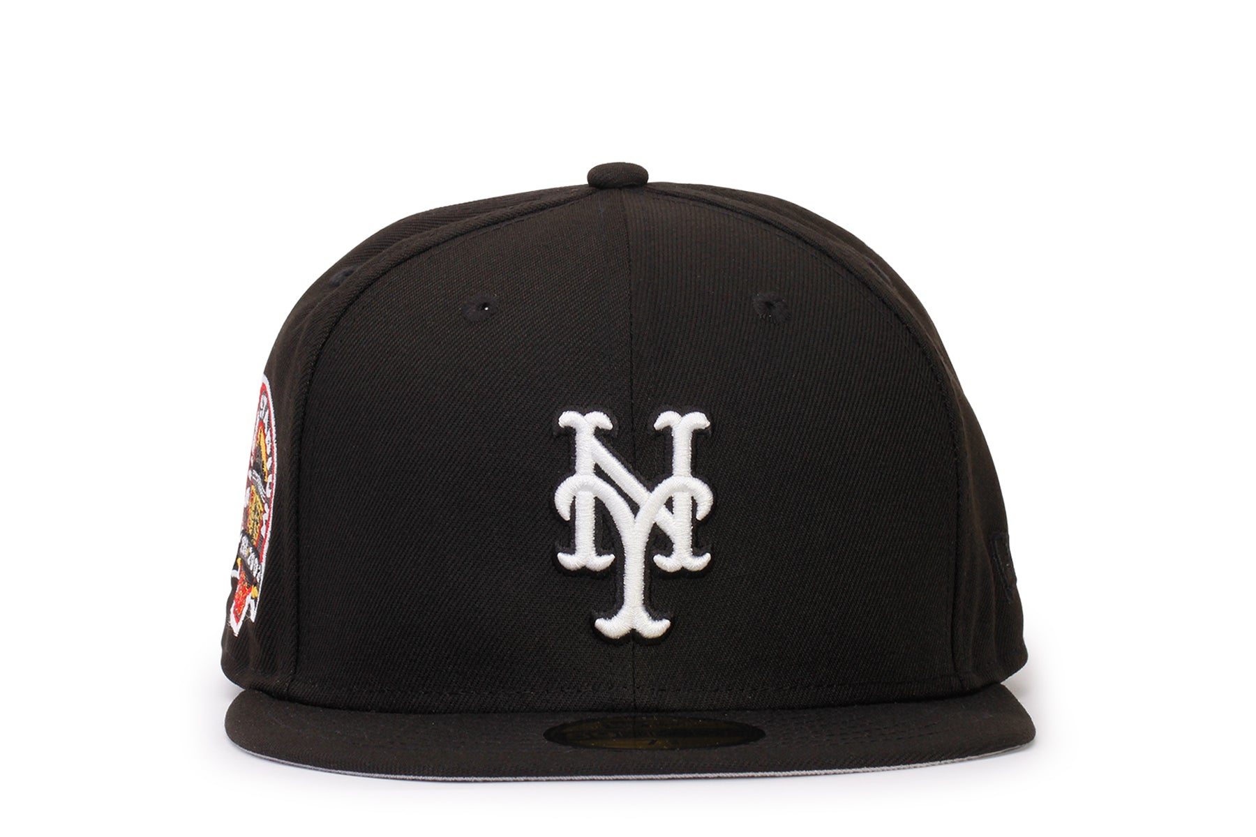 New Era 59FIFTY Fitted Hat New York Mets Shea Stadium Side Patch 7 1/2 / Black / Grey