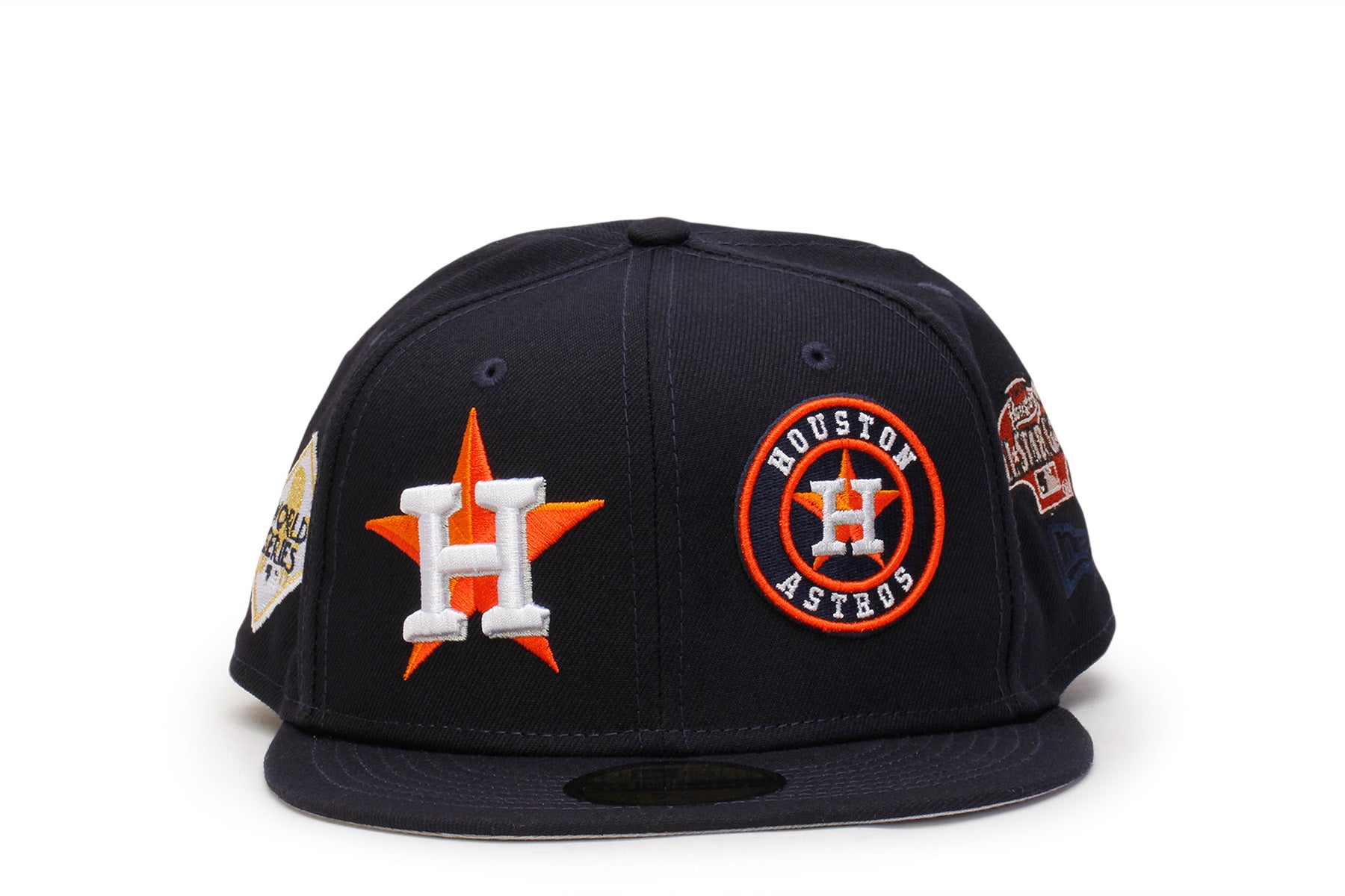 Men's New Era White/Navy Houston Astros Optic 59FIFTY Fitted Hat