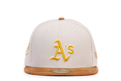 59FIFTY Oakland Athletics Corduroy Visor Fitted Hat