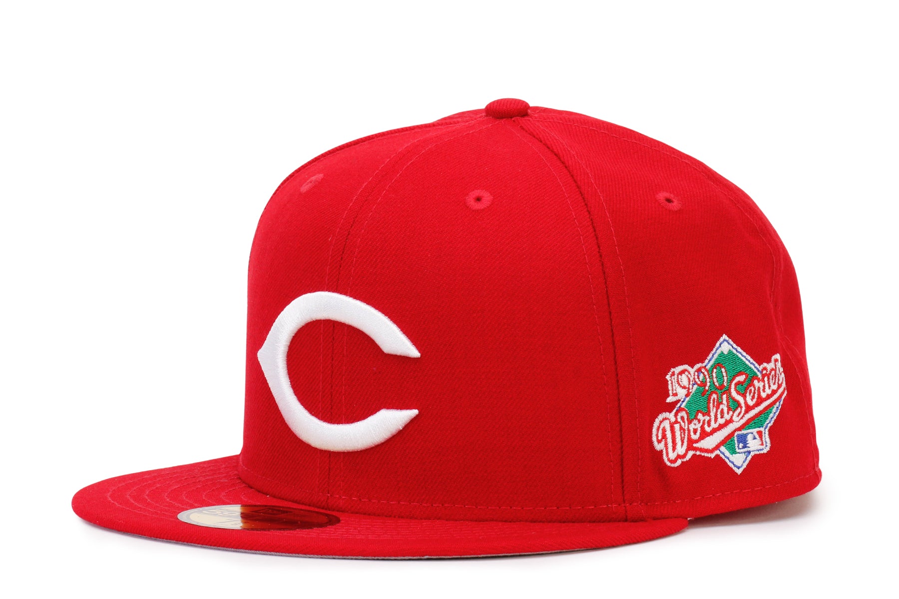 New Era 59Fifty MLB Cincinnati Reds 1990 World Series Fitted Red Hat 11941904 - 7 5/8