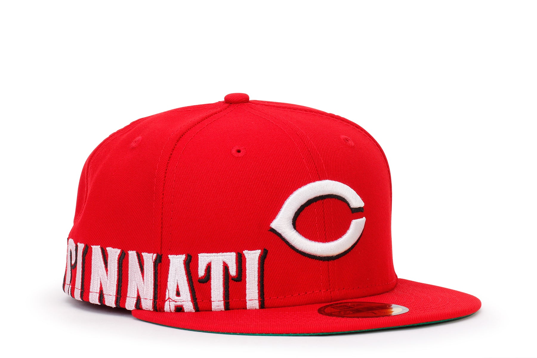 New Era Red Cincinnati Reds Sidesplit 59FIFTY Fitted Hat