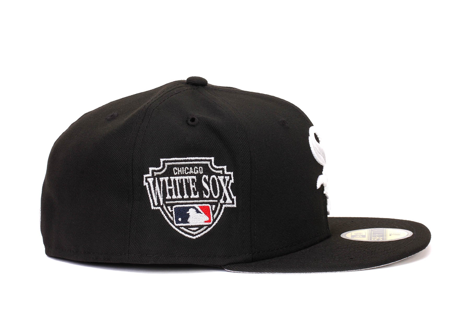 New Era 59FIFTY Chicago White Sox 5950 Patch Fitted Hat 7 3/4 / Black