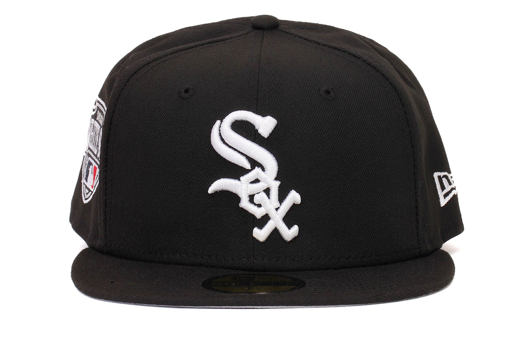 New Era 59FIFTY Chicago White Sox 5950 Patch Fitted Hat 7 3/4 / Black