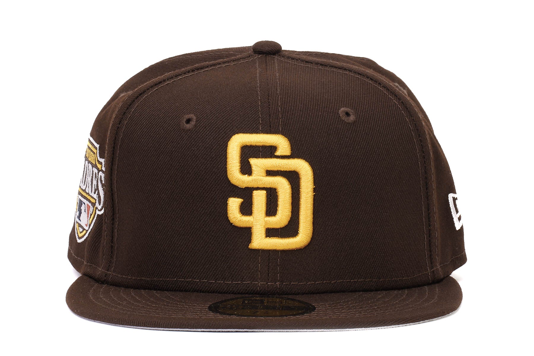 New Era 59FIFTY San Diego Padres 5950 Patch Fitted Hat 7 1/2 / Brown