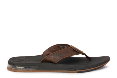 Leather Fanning Low Sandal