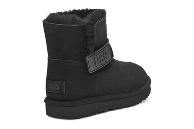 Women's Mini Bailey Graphic Logo Strap Boots