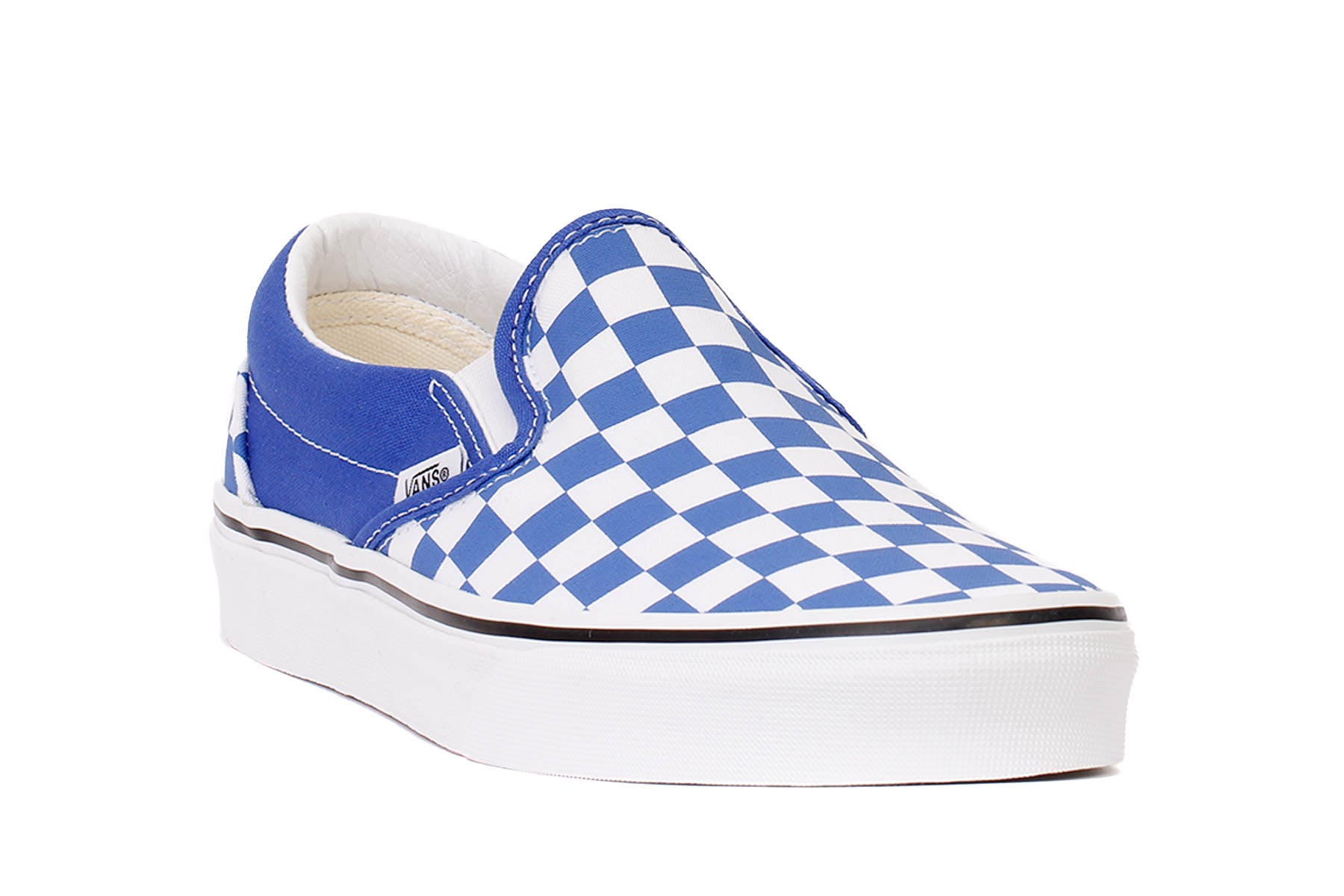 Vans Classic Checkerboard White & Yellow Slip-On Shoes