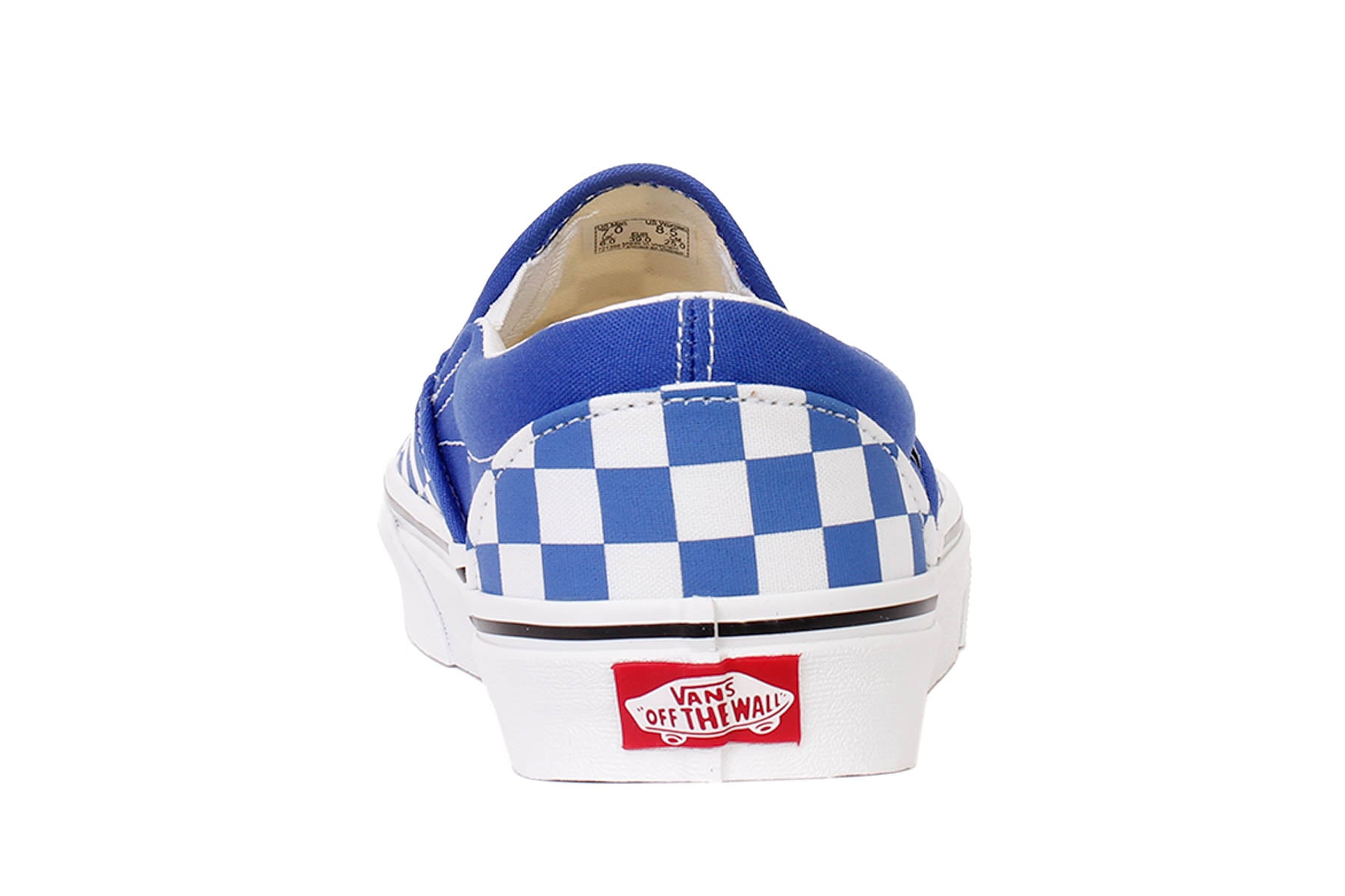 Vans Slip On classic checkerboard sneakers in blue