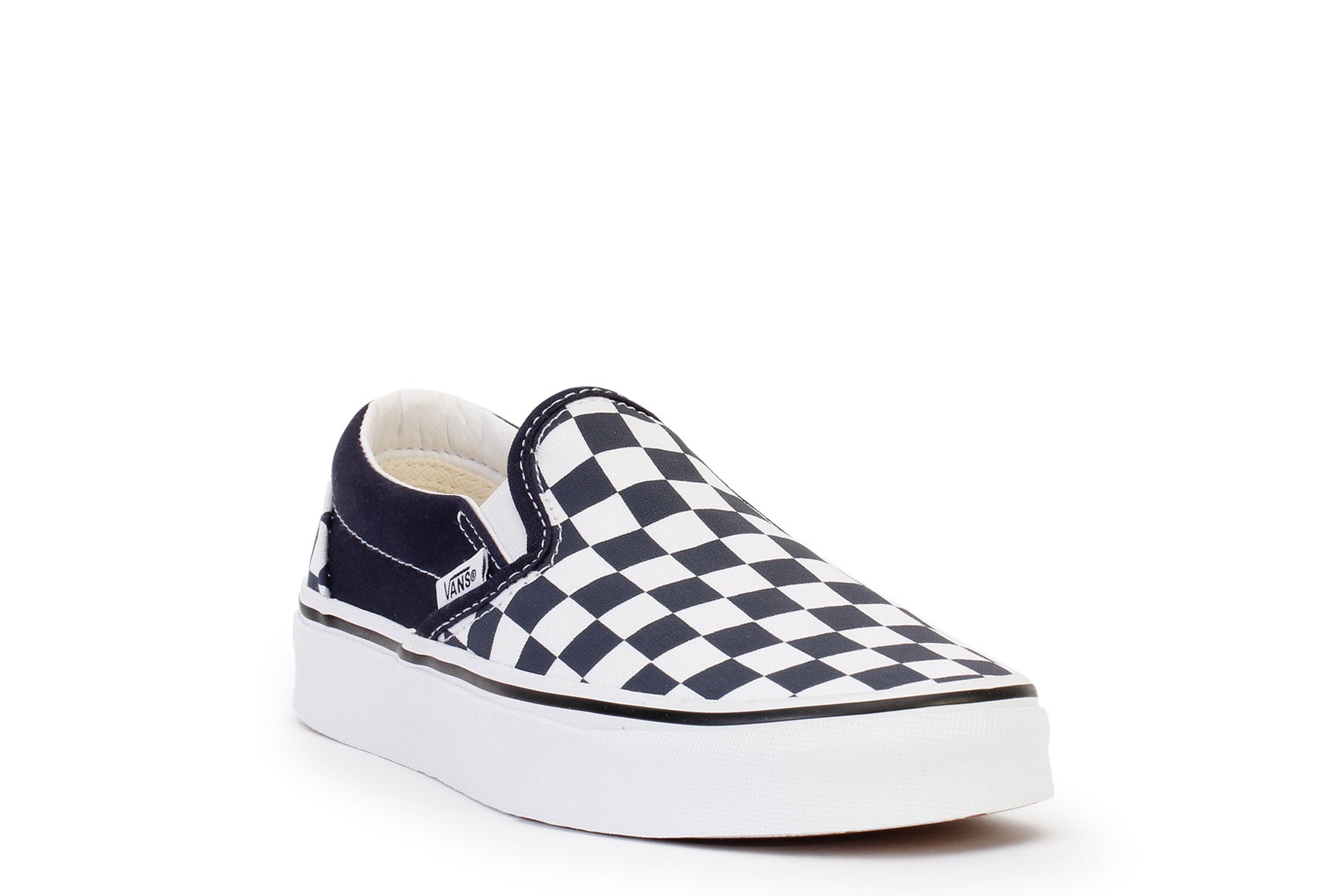 Vans Classic Checkerboard White & Yellow Slip-On Shoes